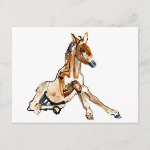 Ochre Foal Postkarte