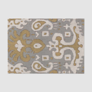 Ochre Ikat I Seidenpapier