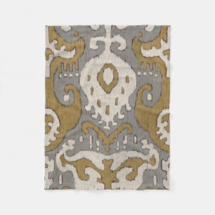 Ochre Ikat II Fleecedecke