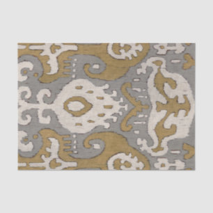 Ochre Ikat II Seidenpapier