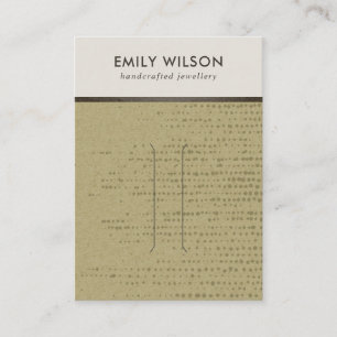 OCHRE KRAFT WHITE DOTS HAIR CLIP DISPLAD CARD VISITENKARTE