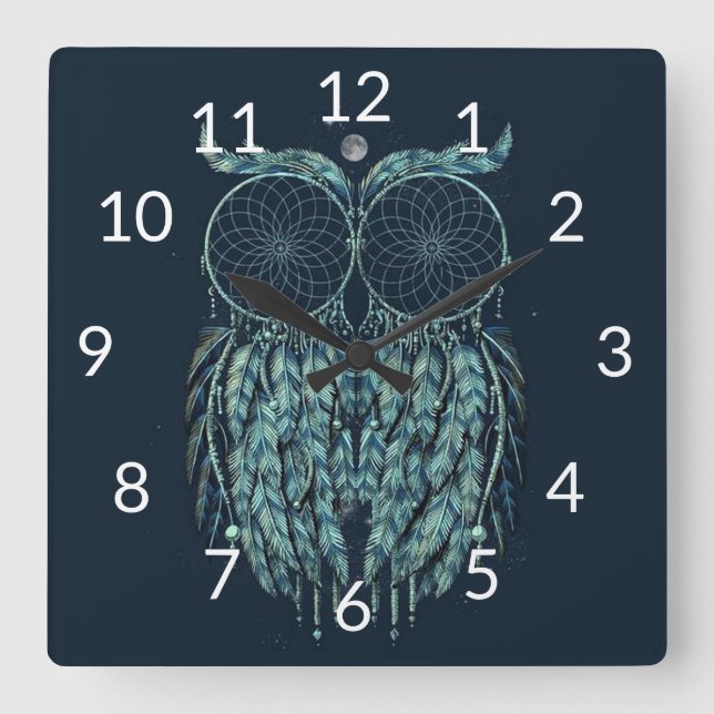 Ochse Quadratische Wanduhr (Vorderseite)