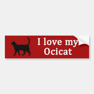 Ocicat-Liebe Autoaufkleber