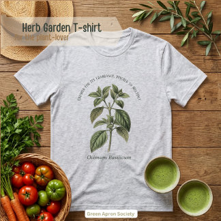 Ocimum Basilicum Basil Botanischer Garten Tri-Blend Shirt