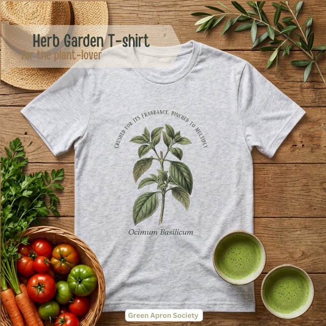 Ocimum Basilicum Basil Botanischer Garten  Tri-Blend Shirt (Von Creator hochgeladen)