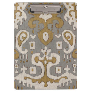 Ockerhaltiges Ikat I Klemmbrett