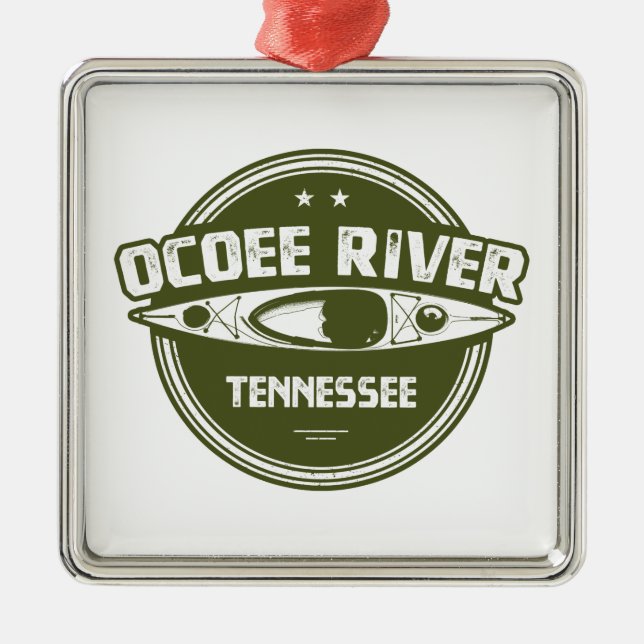 Ocoee River, Tennessee Ornament Aus Metall (Vorne)