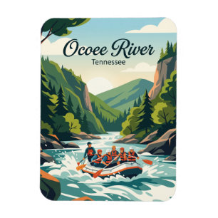 Ocoee River Tennessee, USA, Weißwasser-Rafting Magnet