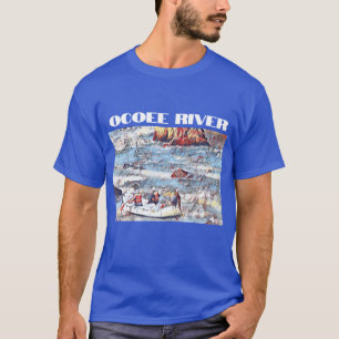 Ocoee River Tennessee Whitewater Rafting Malerei T-Shirt