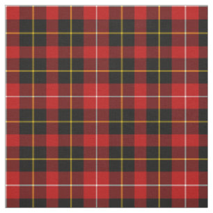 O'Connell Tartan Red and Black Irish Kariert Stoff
