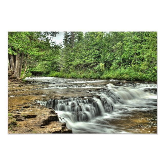 Ocqueoc Falls, Michigan Fotodruck (Vorne)