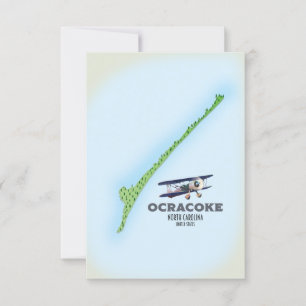 Ocracoke Caroline du Nord États-Unis carte