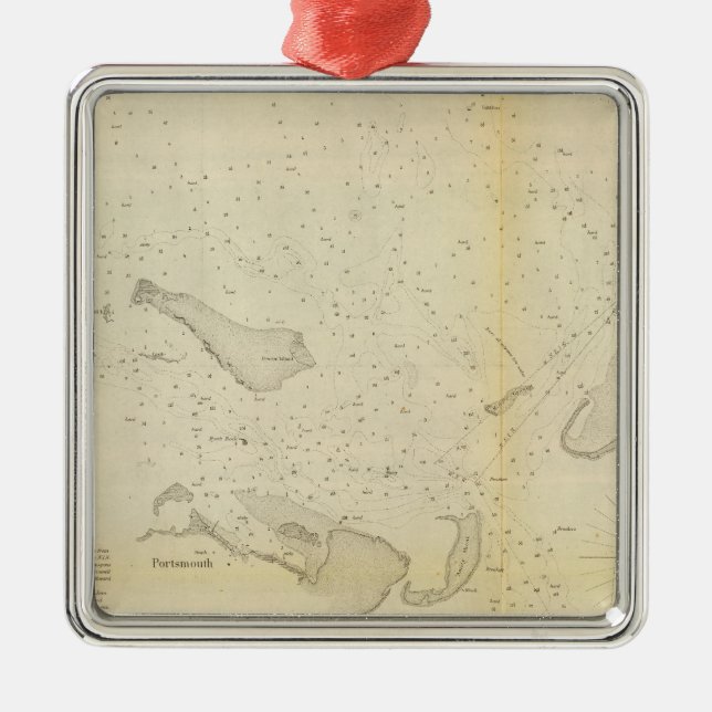 Ocracoke Inlet, NC Silbernes Ornament (Vorne)