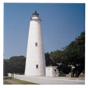 Ocracoke Leuchtturm Fliese