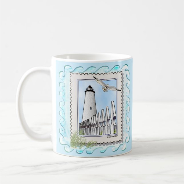 Ocracoke Leuchtturm  Kaffeetasse (Links)