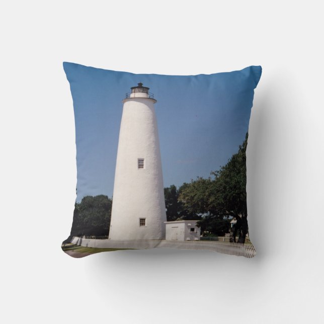 Ocracoke-Leuchtturm Kissen (Vorderseite)