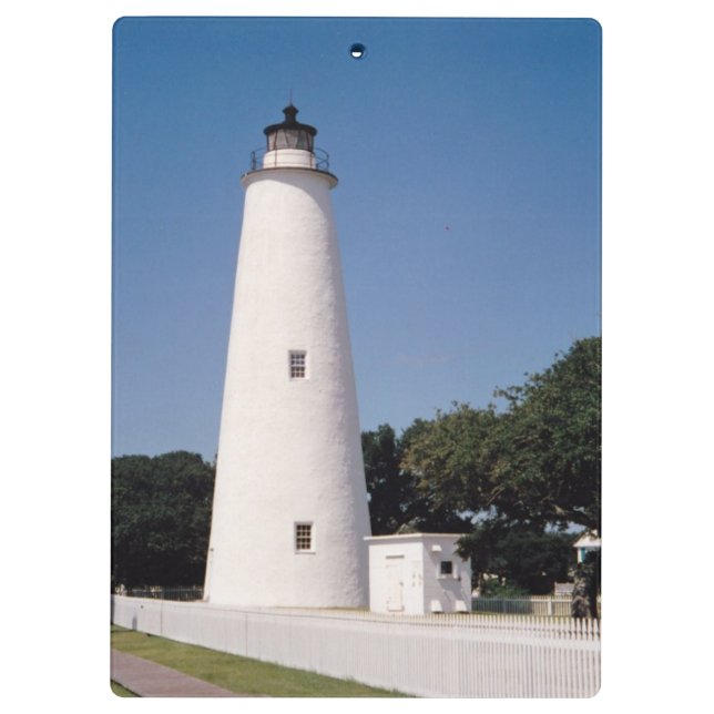 Ocracoke-Leuchtturm Klemmbrett (Rückseite)