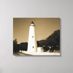 Ocracoke-Leuchtturm Leinwanddruck