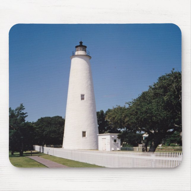 Ocracoke-Leuchtturm Mousepad (Vorne)