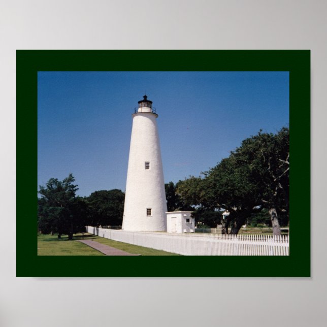 Ocracoke-Leuchtturm Poster (Vorne)