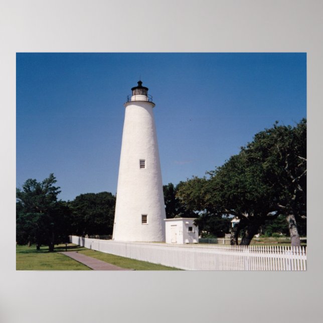 Ocracoke-Leuchtturm Poster (Vorne)