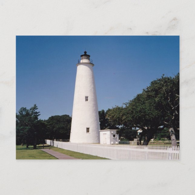 Ocracoke-Leuchtturm Postkarte (Vorderseite)