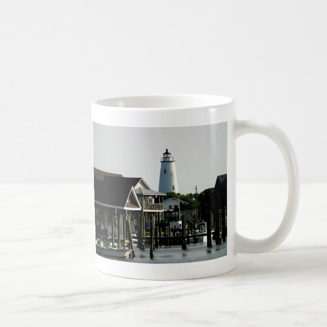Ocracoke Leuchtturm vom Hafen Kaffeetasse (Rechts)