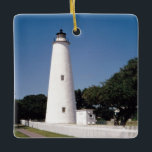Ocracoke Lighthouse Keramikornament<br><div class="desc">Ocracoke Lighthouse</div>
