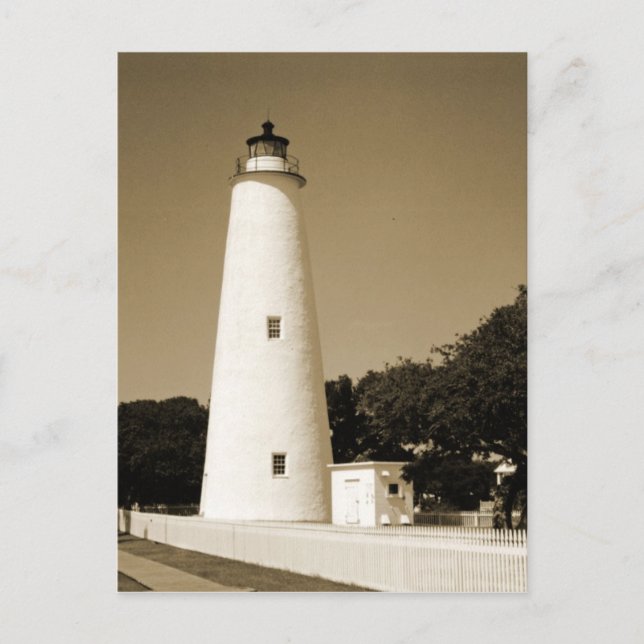 Ocracoke Lighthouse Postkarte (Vorderseite)