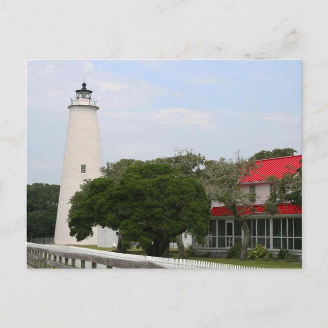 Ocracoke Lighthouse Postkarte (Vorderseite)