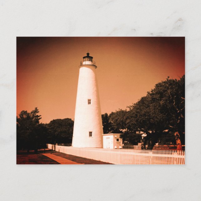 Ocracoke Lighthouse Postkarte (Vorderseite)