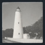 Ocracoke Lighthouse Steinuntersetzer<br><div class="desc">Ocracoke Lighthouse</div>