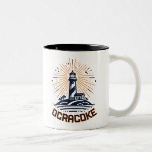 Ocracoke North Carolina Leuchtturm Sonnenaufgang Zweifarbige Tasse