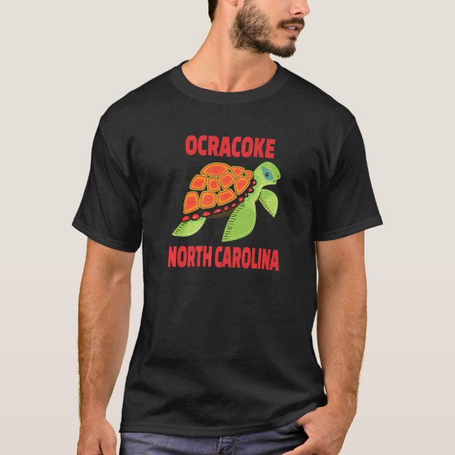 Ocracoke North Carolina Sea Turtle T-Shirt (Vorderseite)