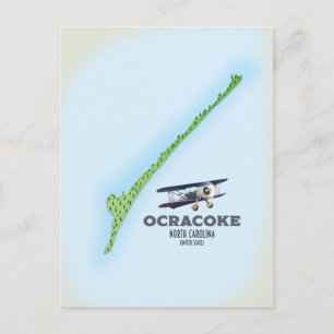 Ocracoke North Carolina USA Karte