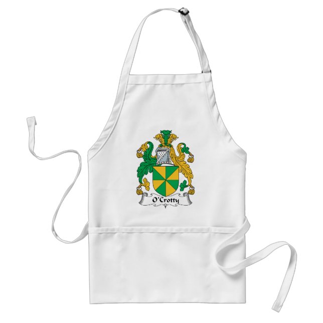 O'Crotty Familienwappen Schürze (Vorne)
