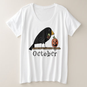 Oct. Gal - T-Shirt de base pour femmes de taille p
