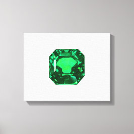 Octagon Emerald Leinwanddruck