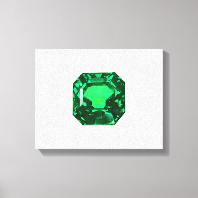 Octagon Emerald Leinwanddruck (Vorderseite)