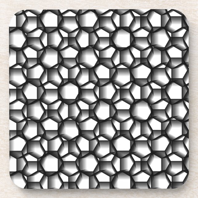 Octagon Lace Getränkeuntersetzer (Vorderseite)