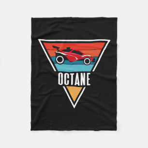 Octane Rocket Soccer Retro Sonnenuntergang Distres Fleecedecke