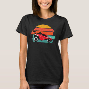 Octane Rocket Soccer Retro Sunset Distressed Graph T-Shirt