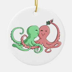 Octi Mistelzweig Keramik Ornament