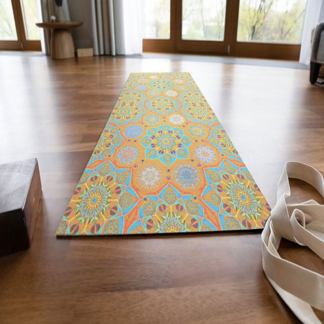 Octo heller arabesque maurische Mandarine Stil Yogamatte (Von Creator hochgeladen)