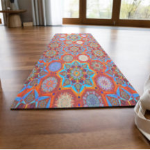Octo helltener arabesque Roter Yoga Mat