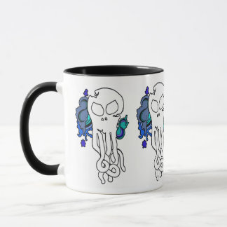 Octo Skull blau Tasse