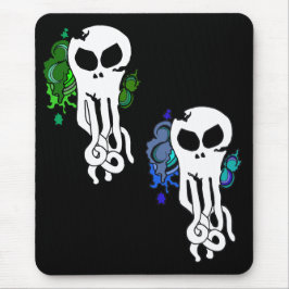 Octo-Skull-grüne Kopie, Octo-Skull-Blau Mousepad