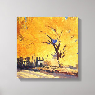 „October Gold“ von Maynard Dixon Leinwanddruck