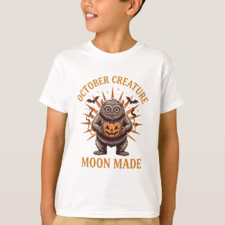 October-Kreatur Süßes Halloween-Monster-T-Shirt T-Shirt