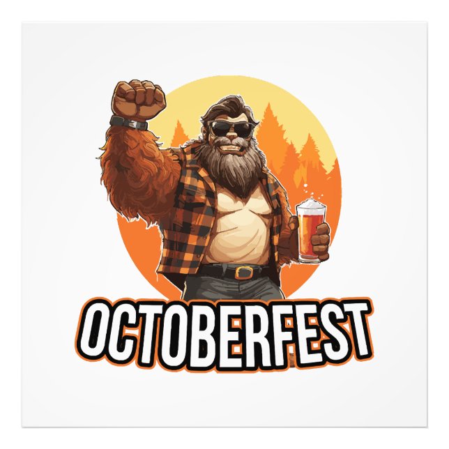 Octoberfest Bigfoot Fotodruck (Vorne)